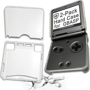 عبوتان من حافظات الحماية الصلبة والشفافة لجهاز الكمبيوتر GBA SP Gameboy Advance Sp (شفاف) in Kuwait