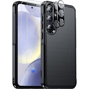 SPIDERCASE Designed for Samsung Galaxy S24 Plus Case, [10 FT Military Grade Drop Protection] Heavy Duty Shockproof Phone Case for Galaxy S24 Plus 6.7 inch, Black in Kuwait