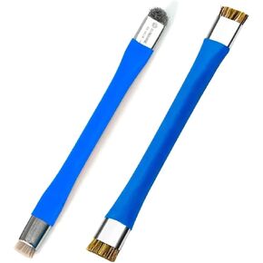 2Pcs Double Head ESD Safe Brush, Anti-Static Phone Motherboard PCB Cleaning Brush for Mobile Phone PC Repair Electronic Components Circuit Board IC Clean Remove Glue Tools,Blue in Kuwait