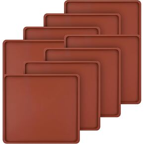 8 PCS 12" x 11" Silicone Dehydrator Sheets with Edge Non-Stick Reusable Dehydrator Tray Liners for Fruit Leather, Jerky, Vegetables, Meat, Crackers in Saudi Arabia