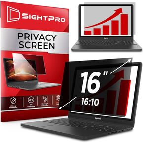 مرشح شاشة خصوصية للكمبيوتر المحمول SightPro مقاس 16 بوصة 16:10 - درع وحماية خصوصية شاشة الكمبيوتر - وضوح عالي in Kuwait