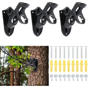 Metal Hunting Tree Branch Holders, 3 Sets Adjustable Mounted Deer Licking Branch Bracket, Slant Base Mock Scrape Kit Deer Hunting Accessories, Two Position Mounting Stainless Branch Brackets in Saudi Arabia