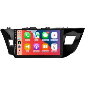 ستيريو راديو السيارة لسيارة Toyota Corolla 2014-2016، وحدة رأس تعمل باللمس مقاس 10 بوصة تعمل بنظام Android 13، CarPlay اللاسلكي وAndroid Auto، ملاحة GPS، كاميرا احتياطية عالية الدقة، وصلة مرآة، WiFi 6، بلوتوث 5.4، FM، SWC in Kuwait
