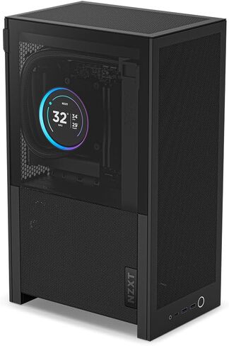 NZXT H2 Flow – Mini-ITX 20.7L High Airflow PC Case – Includes 2 x 120mm Top Fans & PCIe 5.0 Riser Cable – 331mm GPU – 280mm Radiator – Black in Saudi Arabia