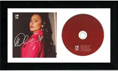 Athlon Sports CTBL-f31141 6.5 x 12 in. Demi Lovato Signed Framed 2020 I Love Me Album Cover with CD JSA - JJ96845 in Saudi Arabia
