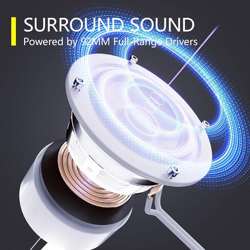مكبر صوت لاسلكي من BUDI مزود بمصابيح LED - مكبرات صوت محمولة لاسلكية TWS Paring Deep Bass BT5.3، للأماكن الخارجية والمنزل والحفلات والشاطئ والسباحة والسفر in Kuwait