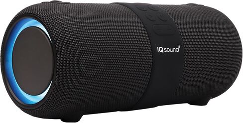 مكبر صوت بلوتوث محمول Supersonic IQ Sound IQ-2323BT مقاس 2 × 3 بوصات مزود بتقنية TWS والتحكم الصوتي وصوت واضح وأضواء RGB ومقاومة للماء وراديو FM ومدخلات USB/AUX - مثالي لأي حدث in Saudi Arabia