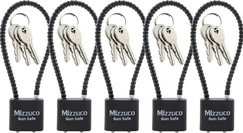 Cable Gun Locks with Keys Simple Operation 8.5" Compatible with Pistols, Handguns, Rifles, and Shotguns, Home and Storage for Firearm Locking and Safety 1PC in Saudi Arabia