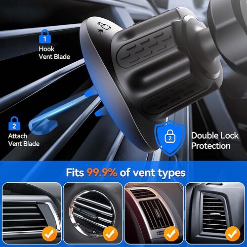 for MagSafe Car Mount,【22 N55 Super Magnets】Magnetic Phone Holder for Car Air Vent, HandsFree Cell Phone Mount Car Accessories for Men Women Compatible with iPhone 17 16 15 14 13 12 Pro Max in Kuwait