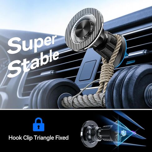 for MagSafe Car Mount,【22 N55 Super Magnets】Magnetic Phone Holder for Car Air Vent, HandsFree Cell Phone Mount Car Accessories for Men Women Compatible with iPhone 17 16 15 14 13 12 Pro Max in Kuwait