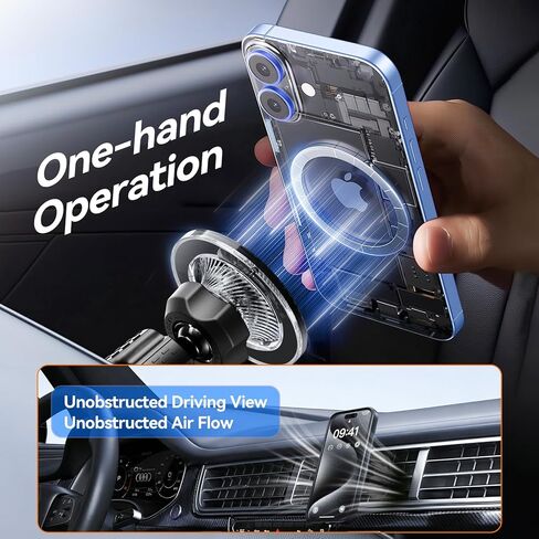 for MagSafe Car Mount,【22 N55 Super Magnets】Magnetic Phone Holder for Car Air Vent, HandsFree Cell Phone Mount Car Accessories for Men Women Compatible with iPhone 17 16 15 14 13 12 Pro Max in Kuwait