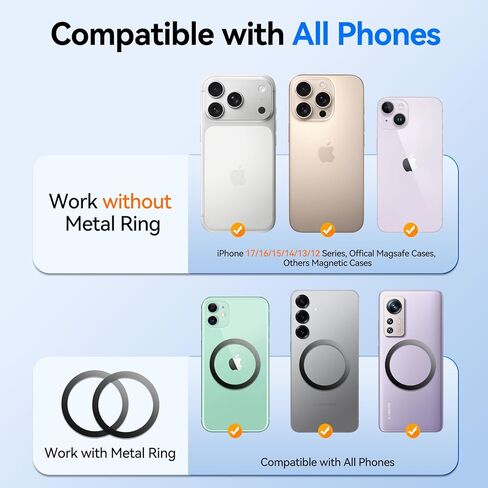 for MagSafe Car Mount,【22 N55 Super Magnets】Magnetic Phone Holder for Car Air Vent, HandsFree Cell Phone Mount Car Accessories for Men Women Compatible with iPhone 17 16 15 14 13 12 Pro Max in Kuwait