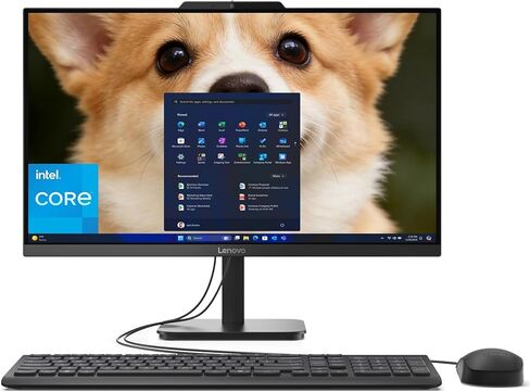 كمبيوتر مكتبي Lenovo AIO 24 بوصة FHD الكل في واحد، مكتب مدى الحياة 365 للويب، معالج Intel 4-Core، ذاكرة الوصول العشوائي DDR4 سعة 32 جيجابايت، 1 تيرابايت PCIe SSD، WiFi 6، بلوتوث 5.2، HDMI، أسود أونيكس، كيلو بايت، ويندوز 11 هوم in Saudi Arabia