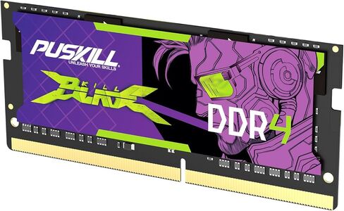 ذاكرة وصول عشوائي للكمبيوتر المحمول PUSKILL DDR4 سعة 32 جيجابايت (2 × 16 جيجابايت) 3200 ميجاهرتز (PC4-25600) 260 دبوس SODIMM CL22 1.2 فولت - ترقية التوصيل والتشغيل لأجهزة الكمبيوتر المحمولة وأجهزة الكمبيوتر المحمولة المخصصة للألعاب، متوافقة مع Intel وAMD in Kuwait
