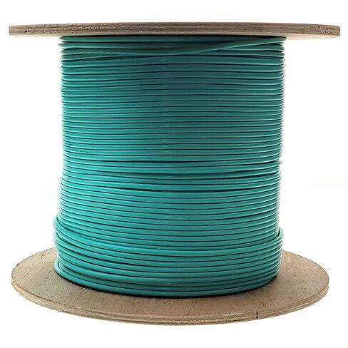 COMZON 1000ft Aqua 2 Fiber Indoor Distribution Fiber Optic Cable, Multimode 50/125 OM3, Plenum Rated, 10Gbps High-Speed, Bare End in Saudi Arabia