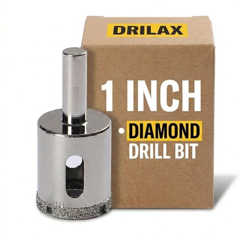 Drilax Diamond Drill Bit 7/8 Inch Ceramic Porcelain Tile Glass Bottle Quartz Granite Marble Countertop Hole Saw in Saudi Arabia