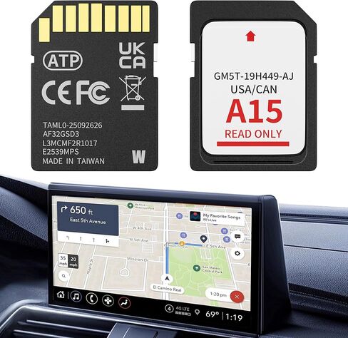 2026 Latest A15 Navigation SD Card Map Accessory for Ford Lincoln, F-150 Explorer Fusion Expedition Escape Edge MKC MKZ MKX Sync 2 Navigation SD Card Accessories Update USA/Canada Maps, GM5T-19H449-AJ in Saudi Arabia