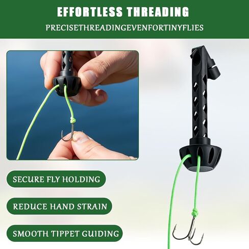 Magnetic Fly Threader – Easy Tippet Threader for Small Flies, Fly Tying & Rigging Accessory, Quick Precise Line Threading, Works with Most Hooks, Tippets & Fly Styles in Saudi Arabia