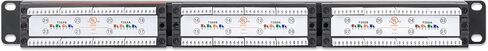 Intellinet 24 Port Cat6 Network Patch Panel with LEDs– UL Listed – 19 in Rackmount - Installer Grade 3µ Gold Plated Contacts - Lifetime Mfg Warranty 721080 in Saudi Arabia