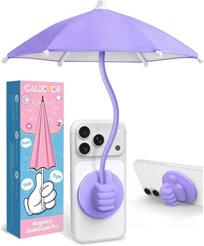 Phone Umbrella for Sun Shade Magnetic: Universal Thumbs Up Cell Phone SunShade Shield for iPhone UV Protection Anti-Glare for Pool Travel Beach Essentials Mom Wife Teens Women Gifts for Mothers Day in Saudi Arabia