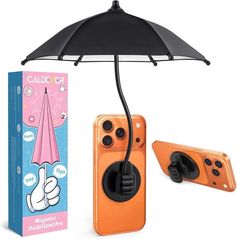 Phone Umbrella for Sun Shade Magnetic: Universal Thumbs Up Cell Phone SunShade Shield for iPhone UV Protection Anti-Glare for Pool Travel Beach Essentials Mom Wife Teens Women Gifts for Mothers Day in Saudi Arabia