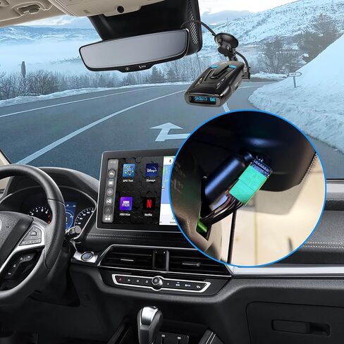 Radar Detector Power Adapter DC3.5 Plug (7Pin Type A) Compatible with Select Honda CRV,Civic,Accord,Acura ILX and More,Radar Detector Adapter Charging Cable,Easy Plug and Play,Clean Install in Saudi Arabia
