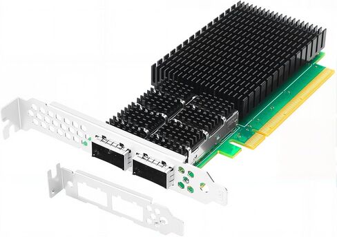 ثنائي المنفذ QSFP56 100GbE SmartNIC لـ Mellanox ConnectX-6 Dx بطاقة محول إيثرنت PCIe 4.0 x16 Zero-Touch RoCE يدعم Windows/Windows Server/Linux in Kuwait