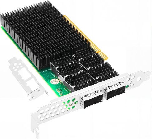 ثنائي المنفذ QSFP56 100GbE SmartNIC لـ Mellanox ConnectX-6 Dx بطاقة محول إيثرنت PCIe 4.0 x16 Zero-Touch RoCE يدعم Windows/Windows Server/Linux in Kuwait