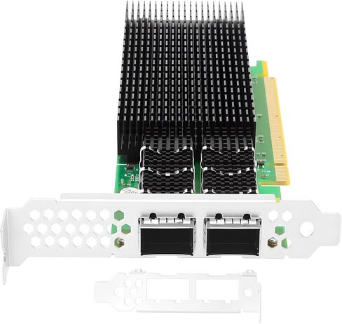 ثنائي المنفذ QSFP56 100GbE SmartNIC لـ Mellanox ConnectX-6 Dx بطاقة محول إيثرنت PCIe 4.0 x16 Zero-Touch RoCE يدعم Windows/Windows Server/Linux in Kuwait
