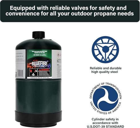 BlueFire Pack of 4 Propane Replacement Fuel Camping Gas Cylinder 16.4 oz for Camping Stove Outdoor Backpack Mini Burner Heater in Saudi Arabia