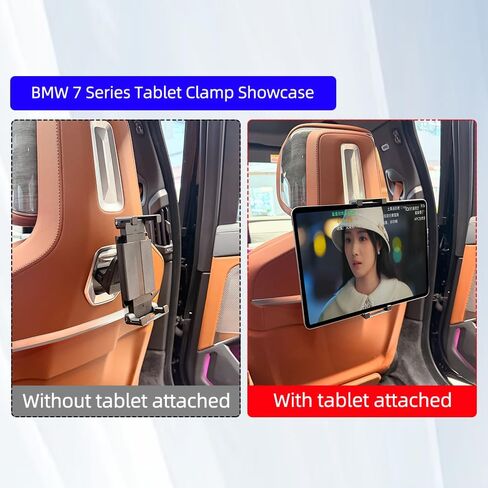 for BMW 5 Series X5 X6 X7 G05 G06 G60 G45 Tablet Holder Gravity Clamp ipad Car Holder Back Seat Road Trip Essentials (Gravity Clamp) in Saudi Arabia