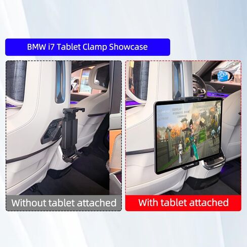for BMW 5 Series X5 X6 X7 G05 G06 G60 G45 Tablet Holder Gravity Clamp ipad Car Holder Back Seat Road Trip Essentials (Gravity Clamp) in Saudi Arabia