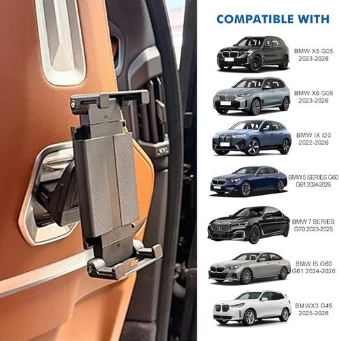 Car Headrest Tablet Holder for BMW X5 X6 G05 G06 G60 G45, Car Back Seat Mount, Gifts Road Trip Essentials for Kids, for 6-11" Device Like iPad Pro, Air, Mini, Galaxy Tab in Saudi Arabia