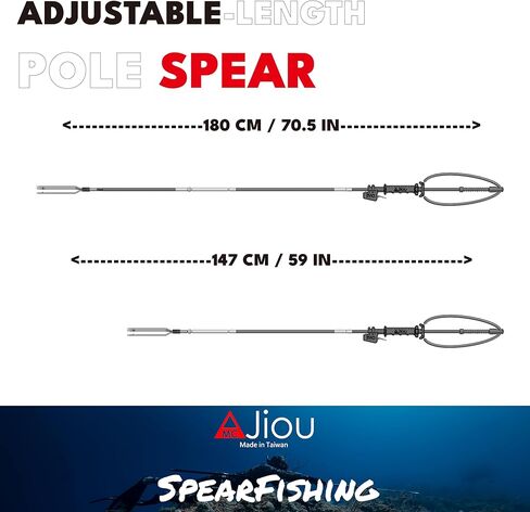 6' Carbon Fiber Pole Spear with Two-Stage EVO Trigger-Release Grip, 3-Prong Tip, and Travel Bag in Saudi Arabia