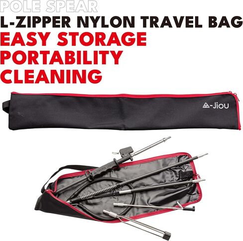 6' Carbon Fiber Pole Spear with Two-Stage EVO Trigger-Release Grip, 3-Prong Tip, and Travel Bag in Saudi Arabia