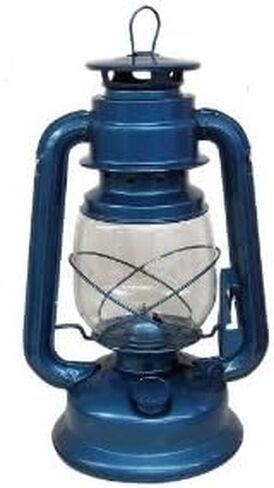 V & O Camping Lantern 35 Hr Burns Kerosene, Lamp Oil 12 In. Blue in Saudi Arabia