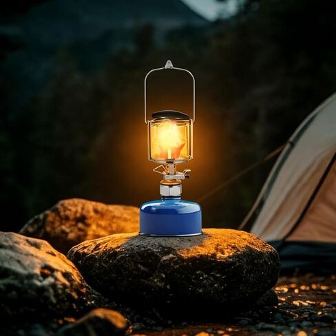 Portable Mapp Gas Lantern with Lamp Cover Camping Gas Lantern for Outdoor Illumination for Hiking and Tent Lighting in Saudi Arabia