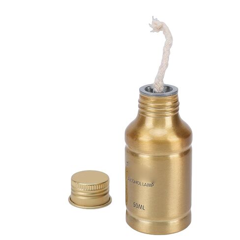 banapoy Alcohol Lamp, 50ml Portable Aluminum Alloy Alcohol Lamp with Sealed Design and Lid, Rustproof Metal Case for Outdoor Hiking Laboratory Camping Picnic in Saudi Arabia