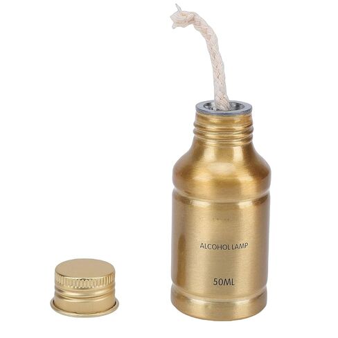 banapoy Alcohol Lamp, 50ml Portable Aluminum Alloy Alcohol Lamp with Sealed Design and Lid, Rustproof Metal Case for Outdoor Hiking Laboratory Camping Picnic in Saudi Arabia
