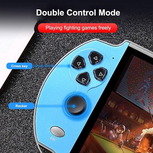 X12 Plus Video Game Console 7 Inch Built-in 1000 Games 16GB Game Controller Dual Handheld Controller Spupport AV Output TF Card Music E-Book in Saudi Arabia