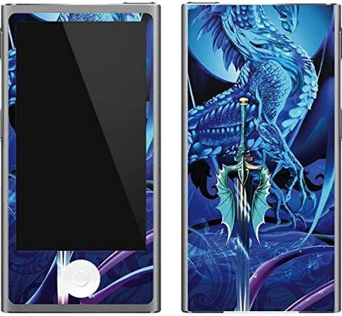 ملصق Skinit لمشغل MP3 متوافق مع iPod Nano (الجيل السابع و2012) - تصميم Ice Dragon المصمم في الأصل in Saudi Arabia
