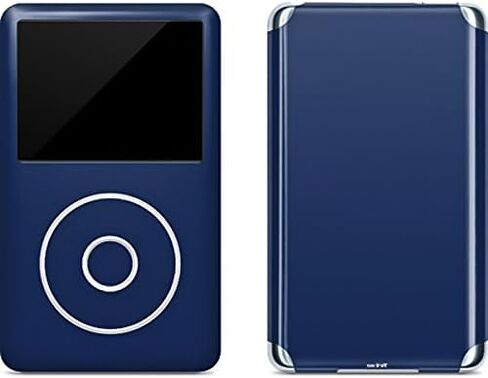 ملصق Skinit لمشغل MP3 متوافق مع iPod Classic (الجيل السادس) 80 جيجابايت - تصميم أصلي مرخص رسميًا باللون الأزرق الداكن in Kuwait