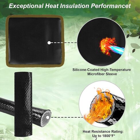 Heat Resistant Suppressor Cover 7Inch, High-Temp Fireproof Suppressor Wrap with Insulated Microfiber Sleeve, Non-Slip Adjustable Silencer Cover for Shooting & Hunting in Saudi Arabia