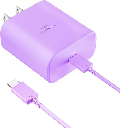 45W Super Fast Charger USB Type C Charger Cord 6.6FT with Android Phone Charger Fast Charging Block for Samsung Galaxy S26/S26 Ultra/S26+/S25/S25 Ultra/S25+/S24/S23/S22/S20/S21/Note 20/Note 10, Black in Saudi Arabia