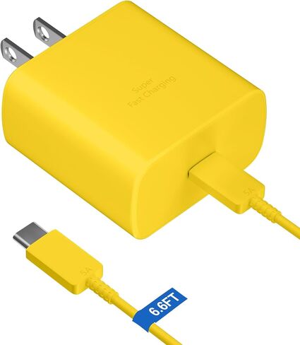 45W Super Fast Charger USB Type C Charger Cord 6.6FT with Android Phone Charger Fast Charging Block for Samsung Galaxy S26/S26 Ultra/S26+/S25/S25 Ultra/S25+/S24/S23/S22/S20/S21/Note 20/Note 10, Black in Saudi Arabia