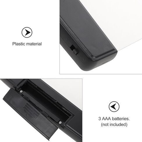DOITOOL LED Panel Reading Light Flat Book Light Eye Protection Clip-on Lamp for Night Reading and Studying in Bed, Black in Saudi Arabia