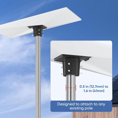 Satellite Pipe Adapter, 360 Degree Pole Mount for Gen 3 V3 Antenna, with Wide Base for 19.1 to 41mm Pole in Saudi Arabia