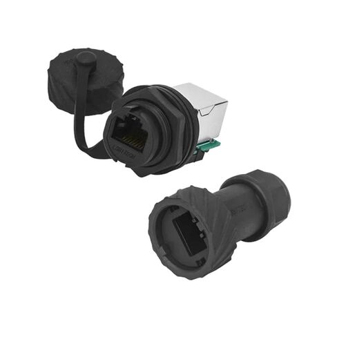 LR20 M20 كابل شبكة إيثرنت LAN مقاوم للماء IP65 الطيران ذكر التوصيل أنثى لوحة المقبس RJ45 موصل CAT5 محول الإشارة 1A (مجموعة رقم 4، صامولة معدنية) in Kuwait