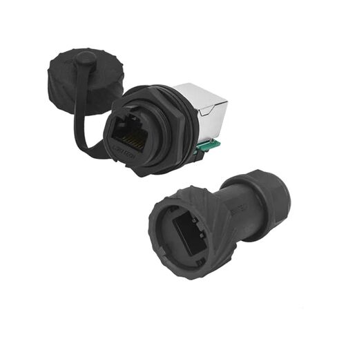 LR20 M20 إيثرنت شبكة LAN كابل مقاوم للماء IP65 الطيران ذكر التوصيل أنثى لوحة المقبس RJ45 موصل CAT5 إشارة محول 1A (المقبس رقم 3، الجوز البلاستيك) in Kuwait