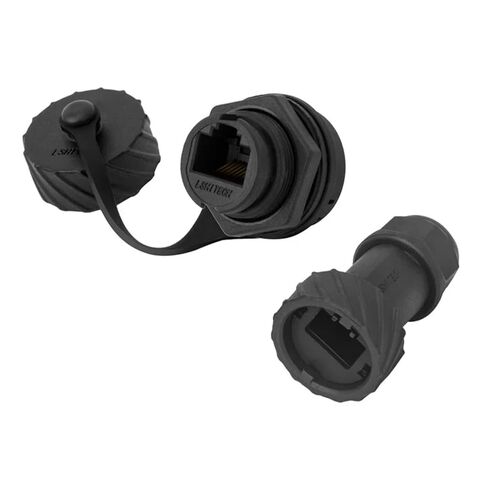 LR20 M20 كابل شبكة إيثرنت LAN مقاوم للماء IP65 الطيران ذكر التوصيل أنثى لوحة المقبس RJ45 موصل CAT5 محول الإشارة 1A (مجموعة رقم 1، صامولة معدنية) in Kuwait